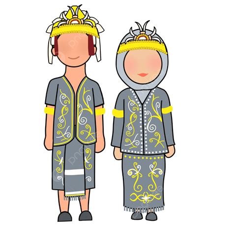 Baju Adat Kalimantan Timur Indonesia, Pakaian Tradisional, Pernikahan ...