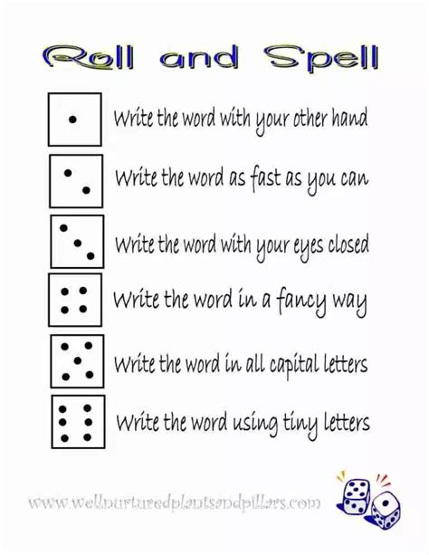 Freebie Friday- Roll and Spell Printable | Spelling word activities, Teaching spelling, Spelling ...