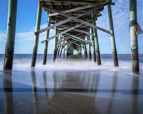 Holden Beach Pier Photograph by Michael Thomas | Fine Art America