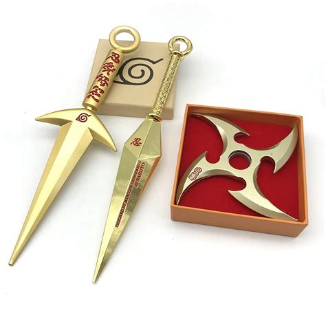 Buy ZLYCZW Naruto Anime Metal Weapon Model, Portable Kunai Dart Cosplay ...