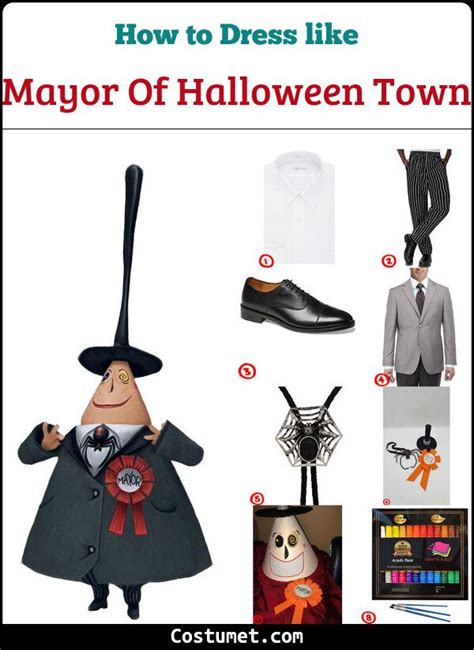 Mayor of Halloween Town (Nightmare Before Christmas) Costume for Cosplay & Halloween 2021 ...