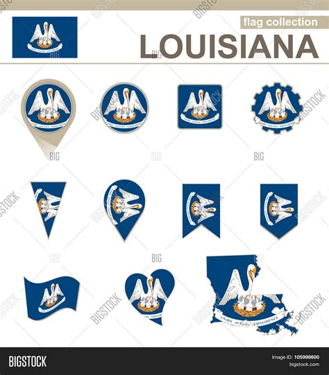 Louisiana Flag Vector & Photo (Free Trial) | Bigstock