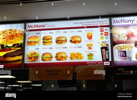 Mcdonalds Food Menu