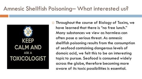 Amnesic shellfish poisoning - ppt video online download