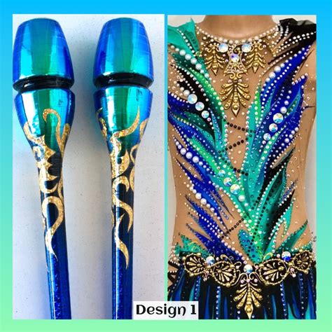 Rhythmic Gymnastics Clubs. RG Clubs Decorating, Matching Your Leotard Design. - Etsy