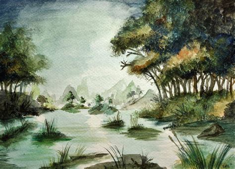 Watercolor Landscape Sketch 5 by brianmil on DeviantArt