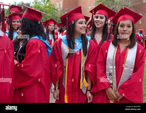 High school graduation ceremony at KIPP Academy, a nationally-recognized alternative education ...