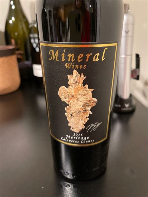 2016 Mineral Wines Meritage, USA, California, Sierra Foothills ...