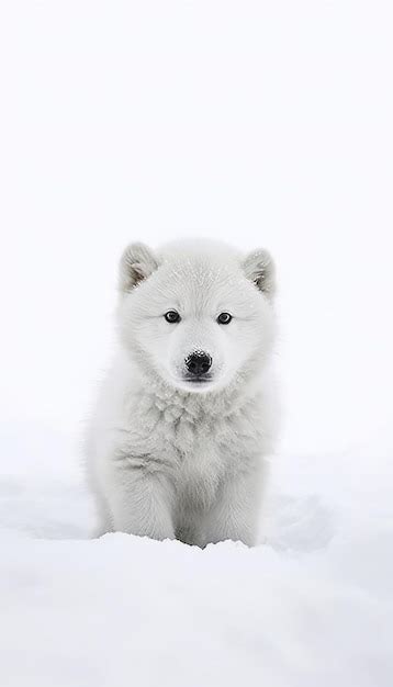 Premium AI Image | A husky puppy in the snow