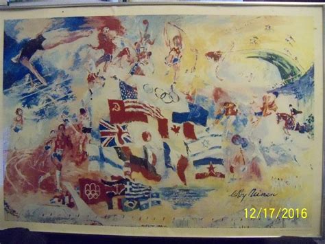 LEROY-NEIMAN-1976-SUMMER-OLYMPICS | Leroy neiman, Vintage world maps, Art