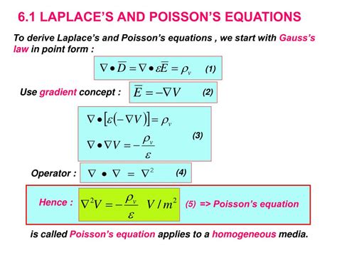 PPT - LAPLACE’S EQUATION, POISSON’S EQUATION AND UNIQUENESS THEOREM ...