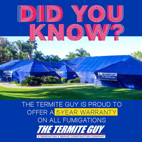 The Termite Guy offers the best warranty available in our industry. We are TERMITE and ...