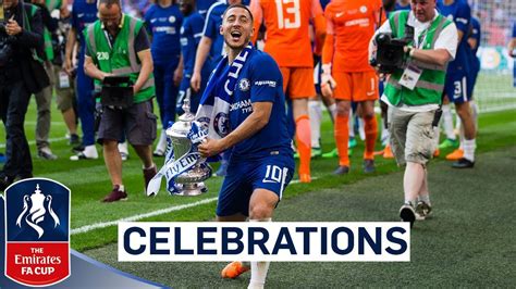 Chelsea Celebrate FA Cup Final Win! | Emirates FA Cup Final 2017/18 ...