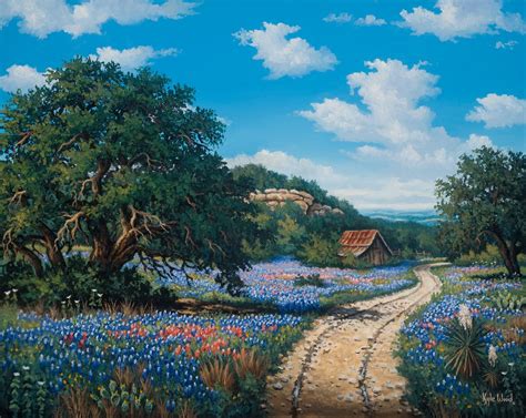 Landscape Artists International: "Hill Country Blues" by Kyle Wood