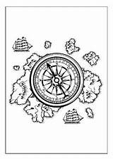 Navigational Fun Printable Compass Coloring Pages Collection For Kids sketch template