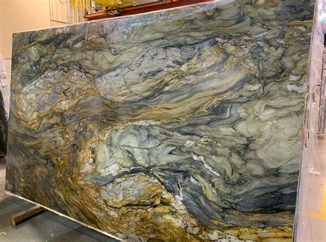 Quartzite Slabs | Stone Slabs - Blue Tide Quartzite Slab Polished Brazil Quartzite Stone Slabs