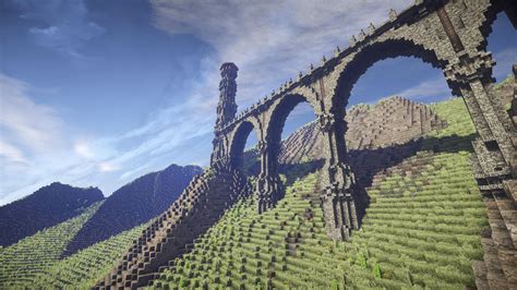 The bridge of two towers-Medieval build - Creative Mode - Minecraft ...