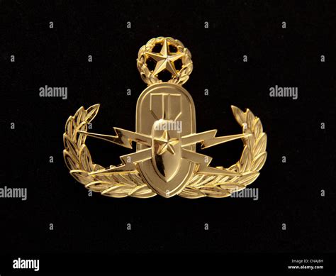 US Navy Officer Master Explosive Ordnance Disposal (EOD) badge, only Stock Photo, Royalty Free ...