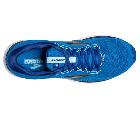 Brooks Men's Glycerin 18 Running Shoes - Blue/Mazarine/Gold | Catch.co.nz