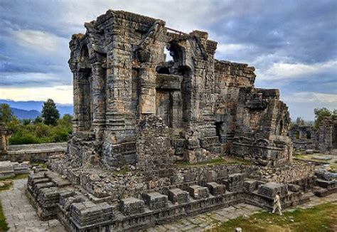 Union Minister Piyush Goyal visited the Sun temple at Martand. Located atop a hillock, the ...