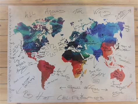 The Red Hot Chili Peppers World Map : r/RedHotChiliPeppers