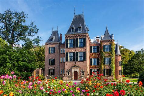 Keukenhof Castle, Netherlands, trees, flowers, castle, netherlands HD wallpaper | Pxfuel