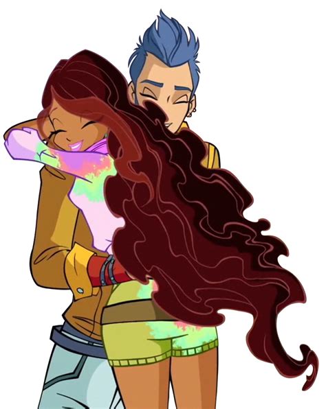 [Winx Club] Aisha and Nex Hug - Season 7 PNG by Azure-Suzume on DeviantArt