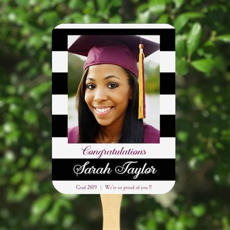 Graduation Fans Personalized College Graduation Fan Min Order 25High ...