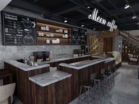Modern Style Cafe Shop Design Coffee Bar Counter Interior Store Design
