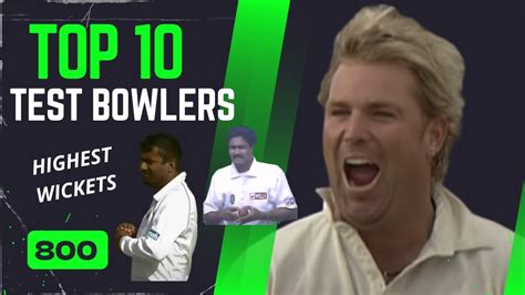 Most Wickets in test Cricket History | Top 10 Test Bowlers - YouTube