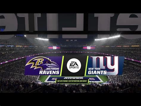 Ravens vs Giants Simulation (Madden 23 Next Gen) - YouTube