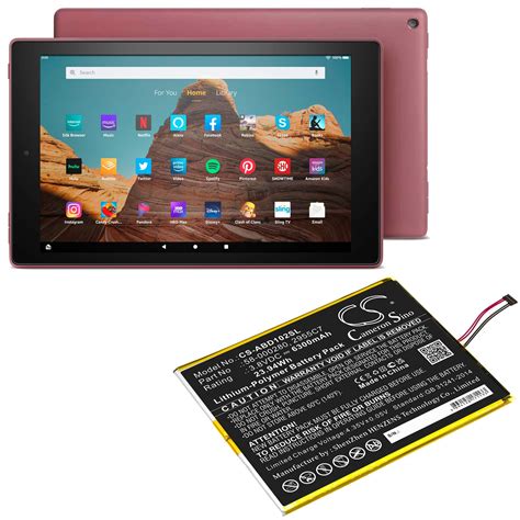 Amazon Kindle Fire HD 10.1 9th M2V3R5 Replacement Battery: BatteryClerk.com