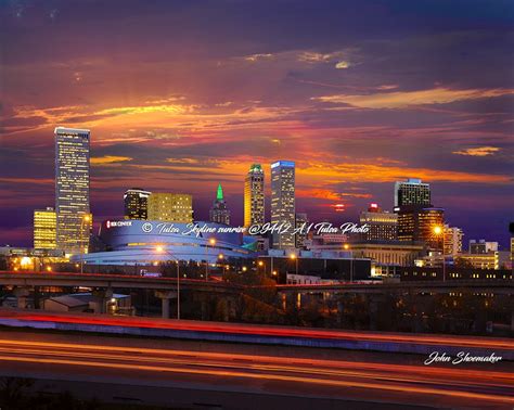 Tulsa skyline sunrise sunset downtown | Skyline picture, Pictures for sale, Cityscape photos