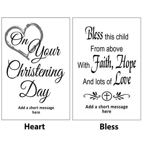 Christening White Gallery Collage Frame Typography Print