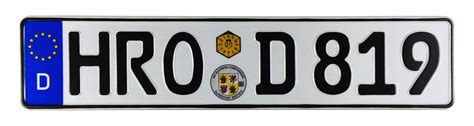 Rostock German License Plate – ZPlates.com