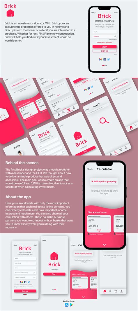 Brick.app on Behance