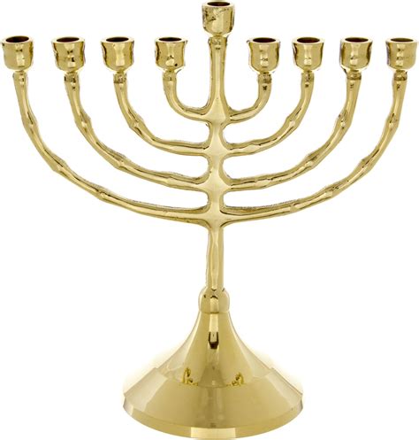 9 Branch Hanukkah Menorah 17cm Chanukah Menora Jewish hanukiah | eBay