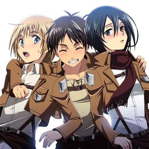 Eren, Mikasa & Armin (Fanart by 鳰さかずき) : r/ShingekiNoKyojin