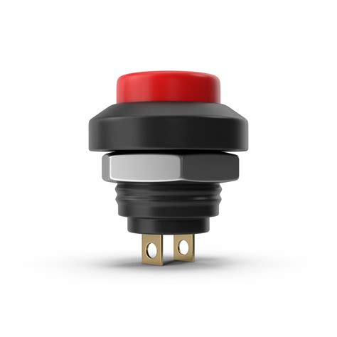 Red Push Button 3D Model - TurboSquid 2162597