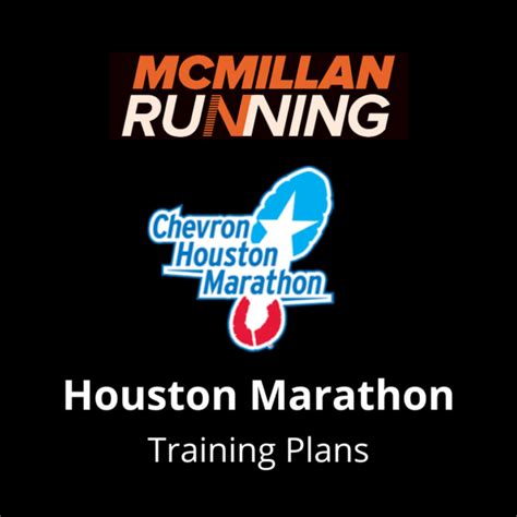 Houston Marathon Training Plan Level 1 | McMillan Running