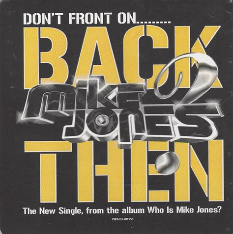 Mike Jones - Back Then (2005, CD) | Discogs