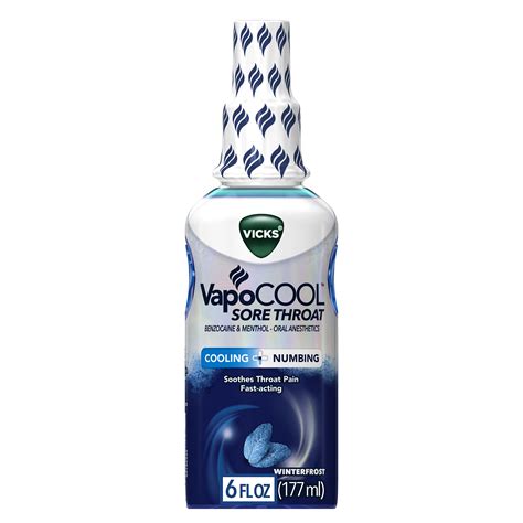 Buy Vicks VapoCOOL Sore Throat Spray, Powerful Sore Throat Numbing ...