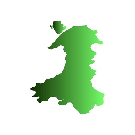 Wales map on white background 8388062 Vector Art at Vecteezy