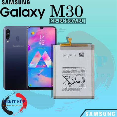 Samsung Galaxy M30 Battery Model: EB-BG580ABU 5000mAh (Original ...