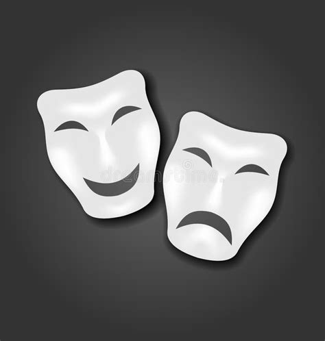 Comedy And Tragedy Masks For Carnival Or Theatre Royalty Free Stock Images - Image: 36949859