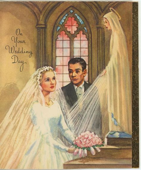 Vintage Wedding Card | Catholic wedding, Vintage catholic, Wedding cards