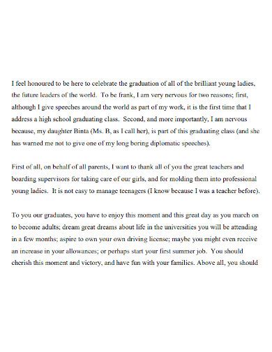 Student Graduation Speech - 17+ Examples, Format, How to, Pdf