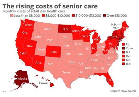 Here’s how much elder care costs in your state - MarketWatch Disparity, Senior Care, Elderly ...