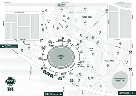 Melbourne Cricket Ground Seating Map with Rows, Parking Map, Ticket Price, Booking