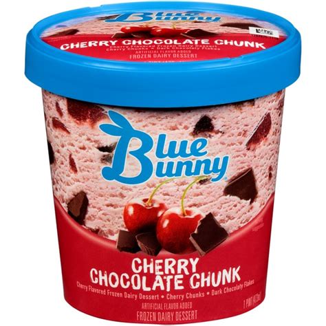 Blue Bunny Cherry Chocolate Chunk Ice Cream (16 fl oz) - Instacart